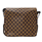 Louis Vuitton Damier Shoulder Bag Naviglio Brown — view 2