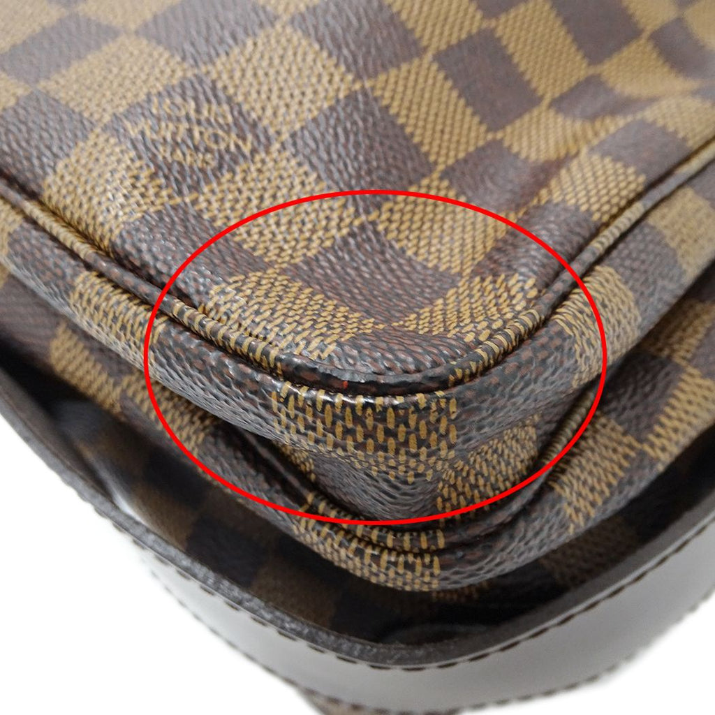 Louis Vuitton Damier Shoulder Bag Naviglio Brown — view 9