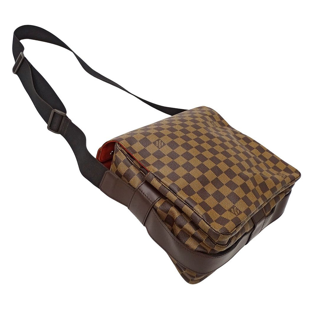 Louis Vuitton Damier Shoulder Bag Naviglio Brown — view 4