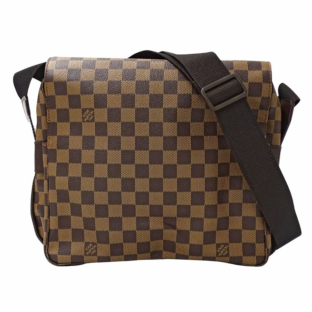 Louis Vuitton Damier Shoulder Bag Naviglio Brown