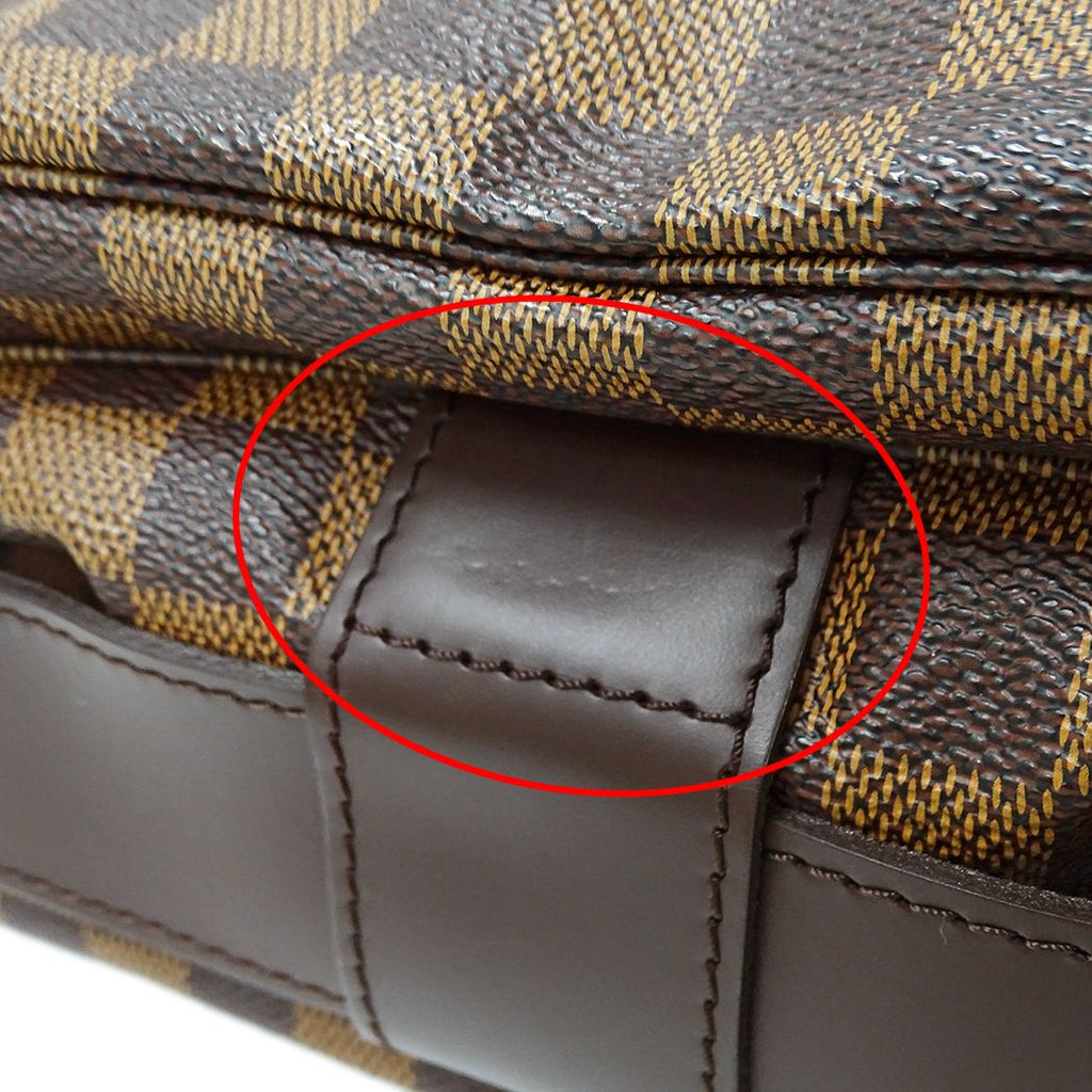 Louis Vuitton Damier Shoulder Bag Naviglio Brown — view 8