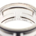 Hermes Move Ash Ring 925 Sterling Silver Black 53 AB — view 7