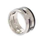 Hermes Move Ash Ring 925 Sterling Silver Black 53 AB — view 5
