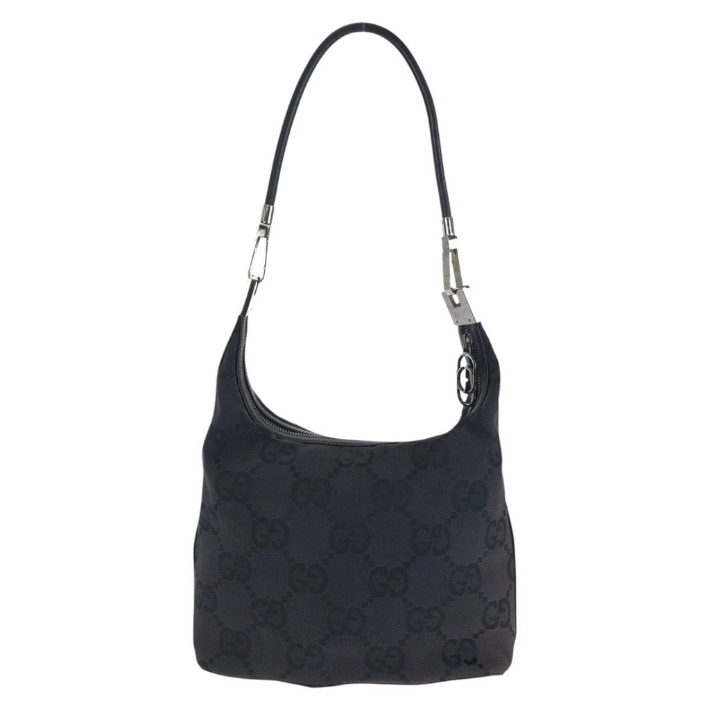 Gucci Bo Big GG Black Silver Canvas Shoulder — view 2