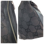 Gucci Bo Big GG Black Silver Canvas Shoulder — view 6