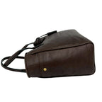 Loewe Heritage Log Leather Tote Shoulder Bag Brown — view 5