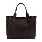Loewe Heritage Log Leather Tote Shoulder Bag Brown — view 3