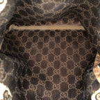 Gucci Drawstring Beige Brown Silver GG Canvas Leather 004 Pouch Case — view 8