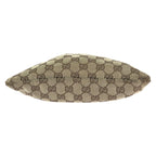 Gucci Drawstring Beige Brown Silver GG Canvas Leather 004 Pouch Case — view 9