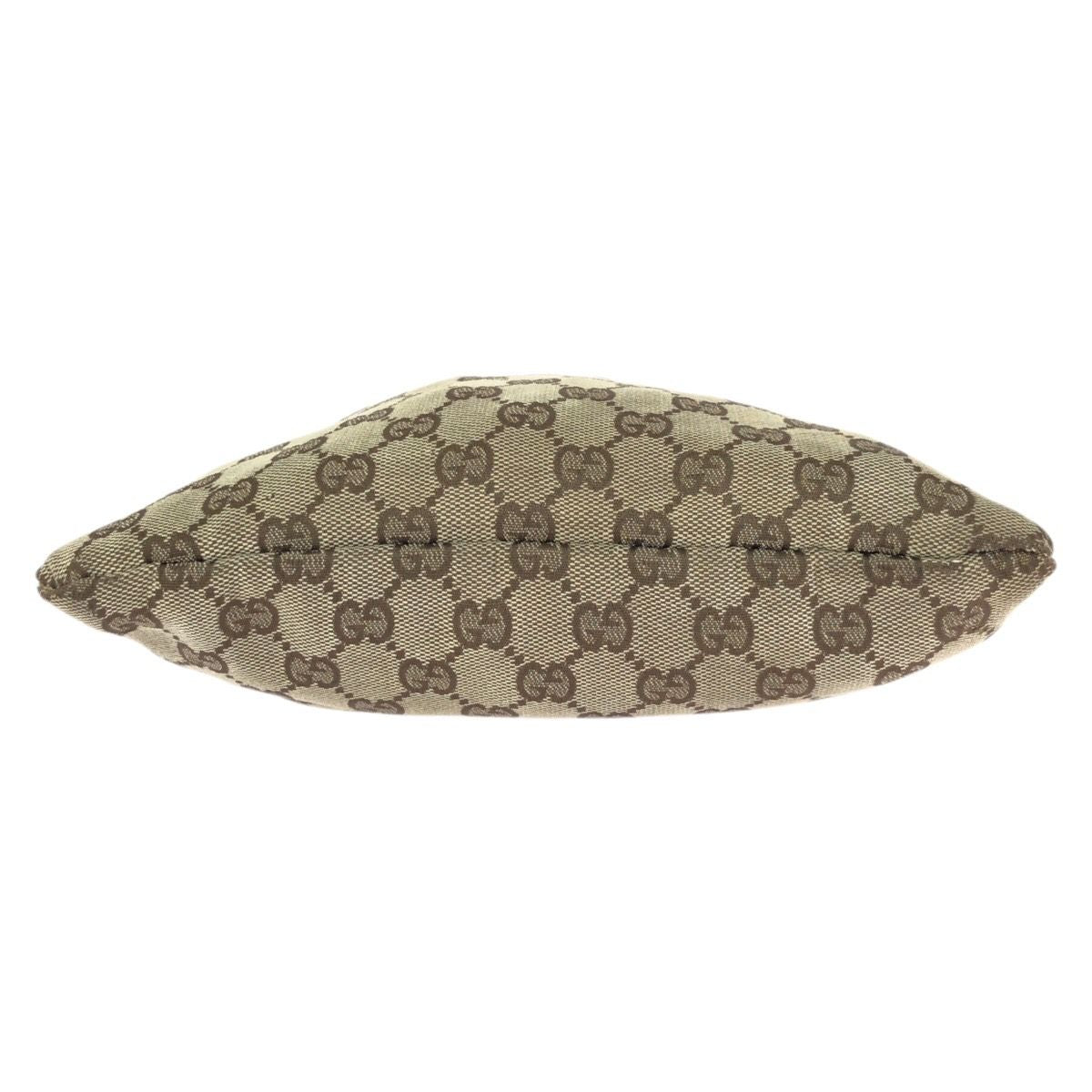 Gucci Drawstring Beige Brown Silver GG Canvas Leather 004 Pouch Case — view 9