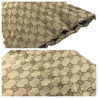 Gucci Drawstring Beige Brown Silver GG Canvas Leather 004 Pouch Case — view 6