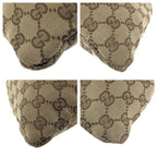 Gucci Drawstring Beige Brown Silver GG Canvas Leather 004 Pouch Case — view 3