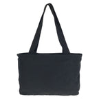 Prada Tessuto Black Silver Nylon Tote Shoulder — view 2