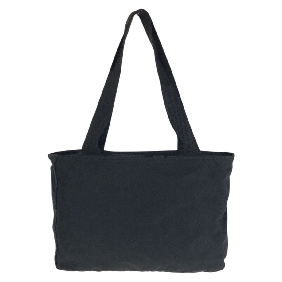 Prada Tessuto Black Silver Nylon Tote Shoulder — view 2