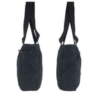 Prada Tessuto Black Silver Nylon Tote Shoulder — view 8
