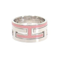 Hermes Move Ash Ring 925 Sterling Silver Pink 51