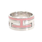 Hermes Move Ash Ring 925 Sterling Silver Pink 51