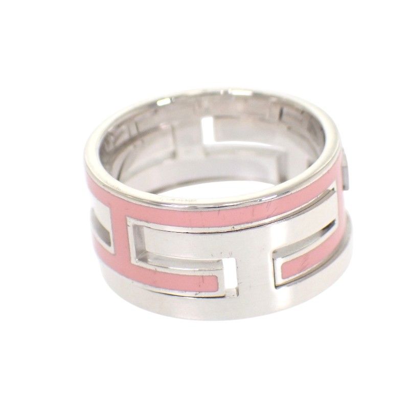 Hermes Move Ash Ring 925 Sterling Silver Pink 51 — view 2
