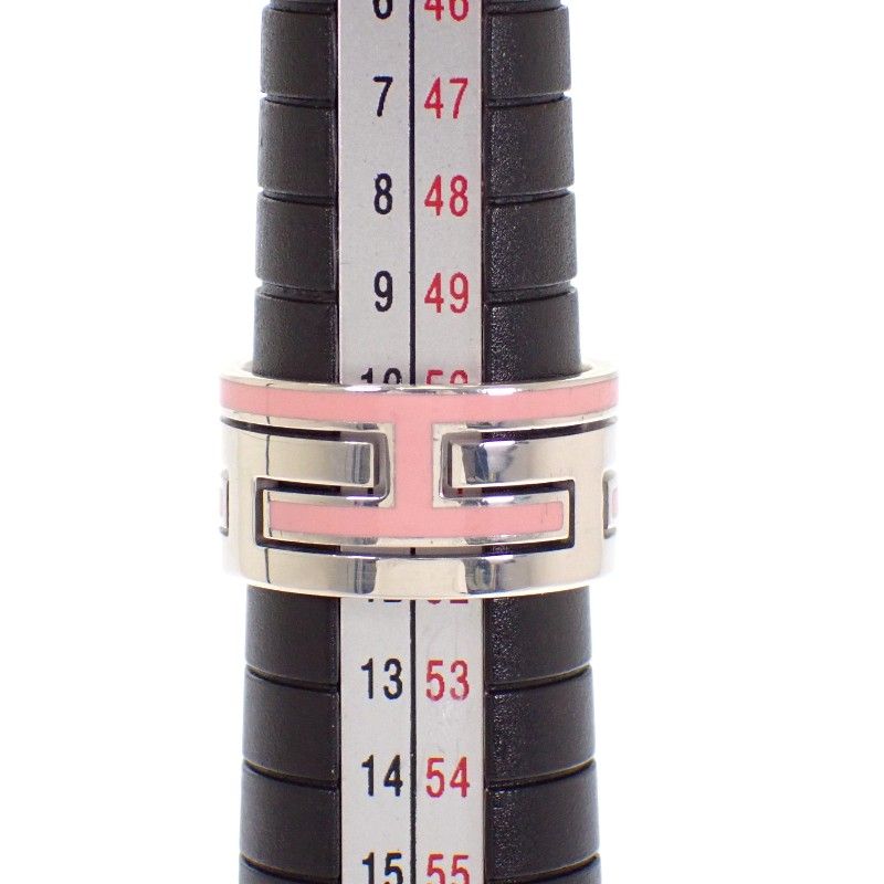 Hermes Move Ash Ring 925 Sterling Silver Pink 51 — view 8