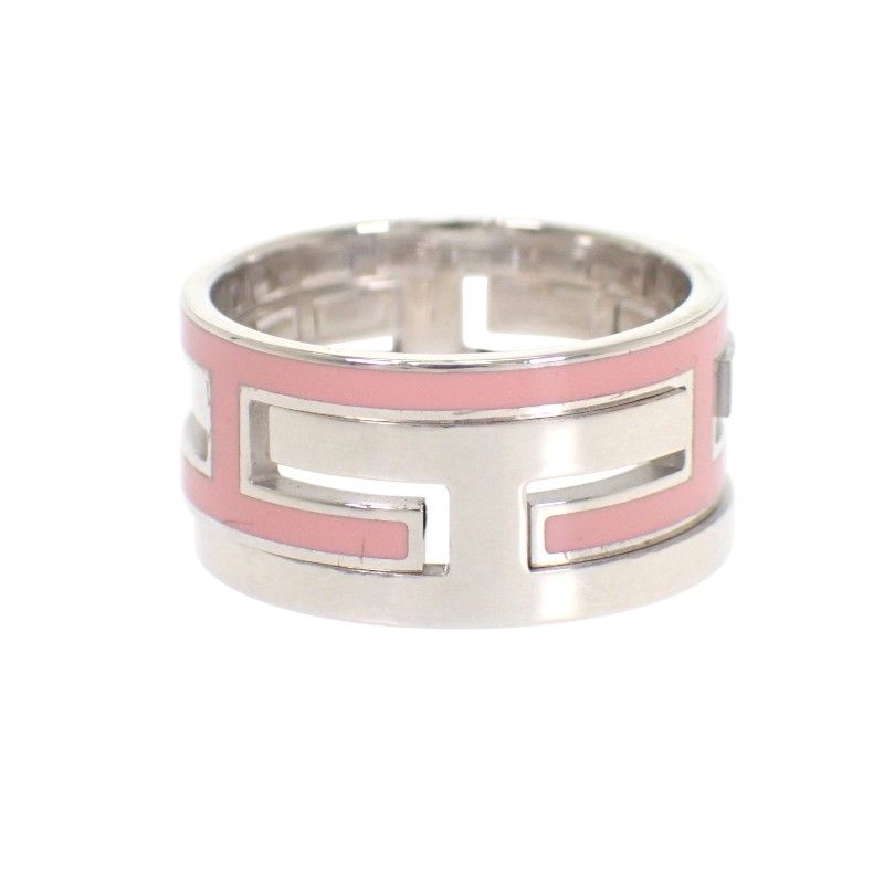 Hermes Move Ash Ring 925 Sterling Silver Pink 51 — view 4