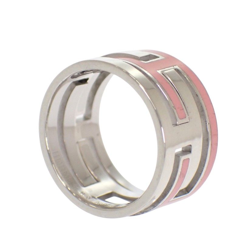 Hermes Move Ash Ring 925 Sterling Silver Pink 51 — view 6