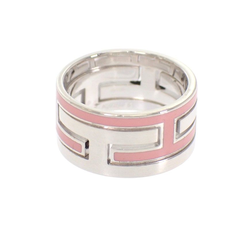 Hermes Move Ash Ring 925 Sterling Silver Pink 51 — view 3