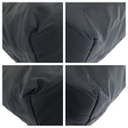 Prada Tessuto Black Silver Nylon Tote Shoulder Bag