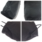 Prada Tessuto Black Silver Nylon Tote Shoulder Bag