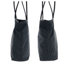 Prada Tessuto Black Silver Nylon Tote Shoulder Bag