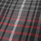 Gucci Large Scarf Shawl Check All Pattern Silk Blend Black Gray — view 4