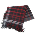 Gucci Large Scarf Shawl Check All Pattern Silk Blend Black Gray