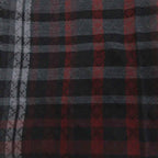 Gucci Large Scarf Shawl Check All Pattern Silk Blend Black Gray — view 3