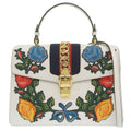Gucci Sylvie Rose Applique Shoulder Bag