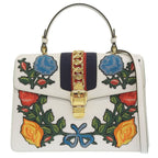 Gucci Sylvie Rose Applique Shoulder Bag