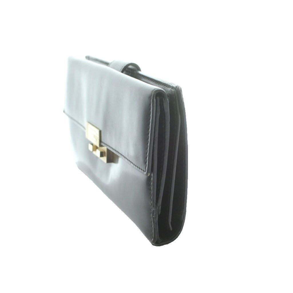 Gucci Wallet Bifold Coin Purse Leather Black — view 3