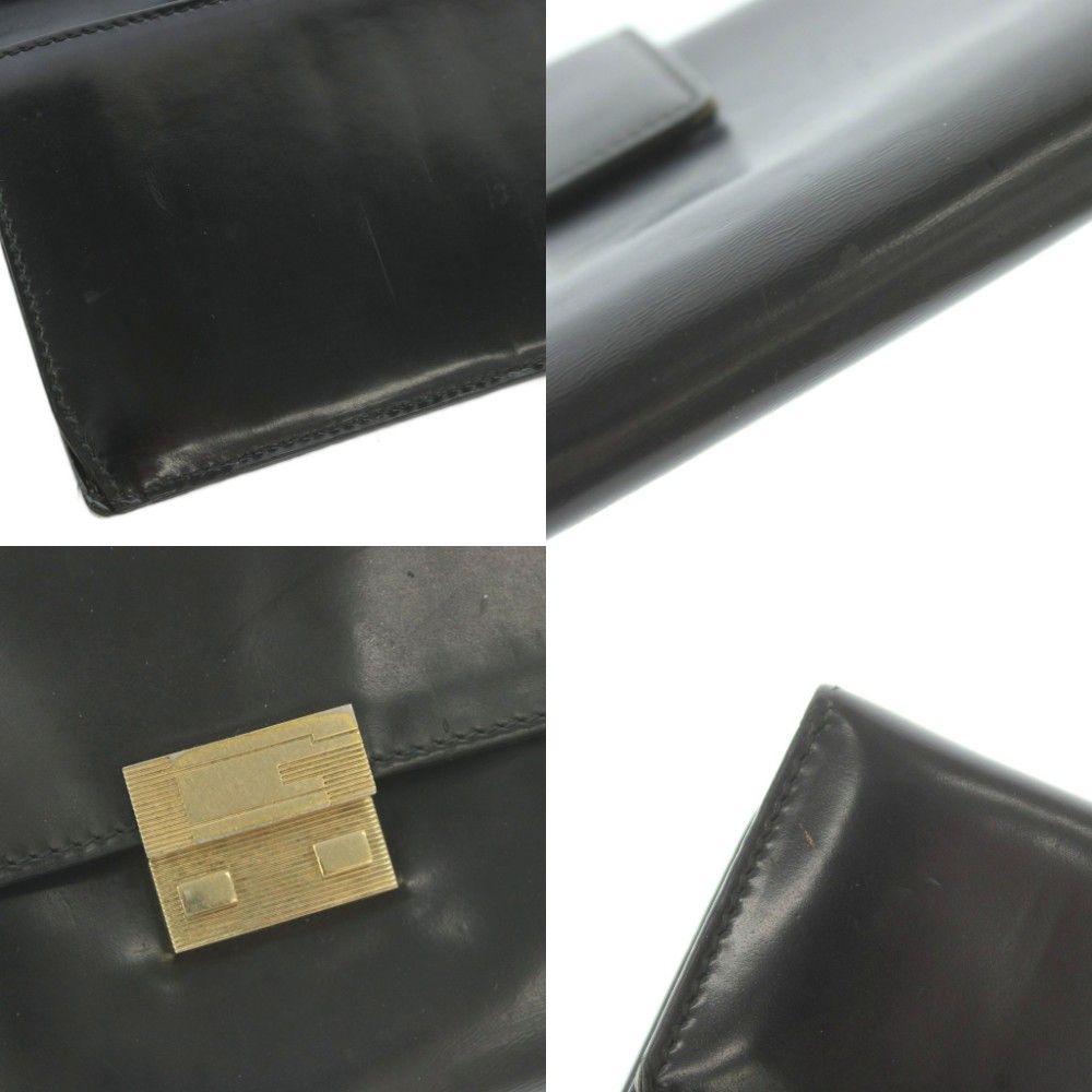 Gucci Wallet Bifold Coin Purse Leather Black — view 8