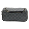 Louis Vuitton Damier Graphite Toilet Pouch Travel Clutch Handbag