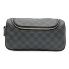 Louis Vuitton Damier Graphite Toilet Pouch Travel Clutch Handbag