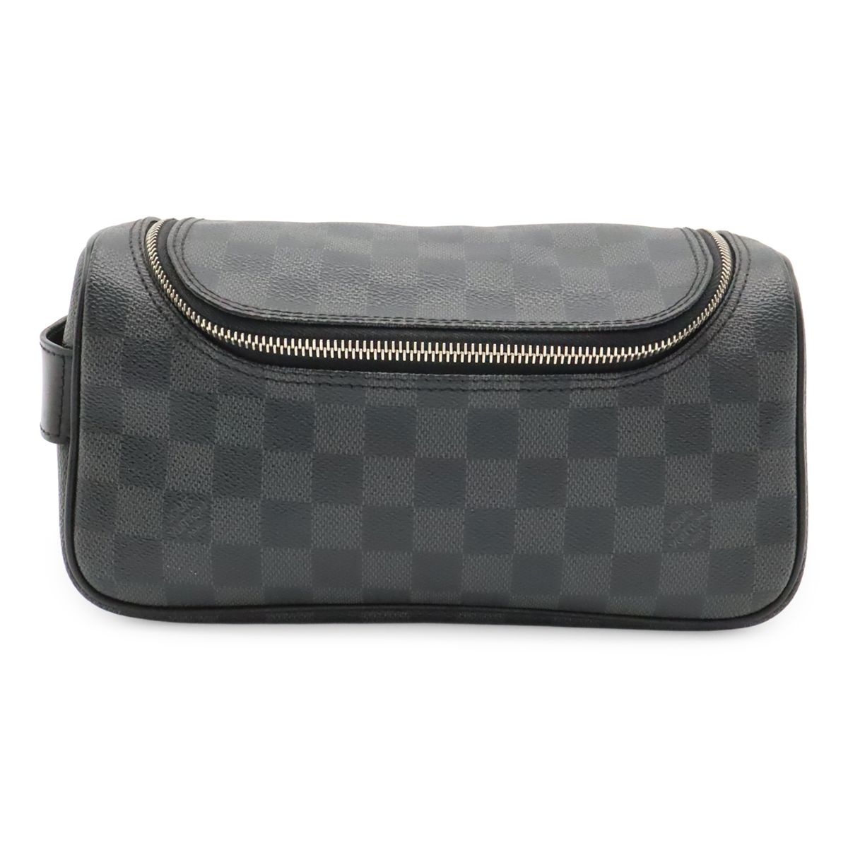 Louis Vuitton Damier Graphite Toilet Pouch Travel Clutch Handbag