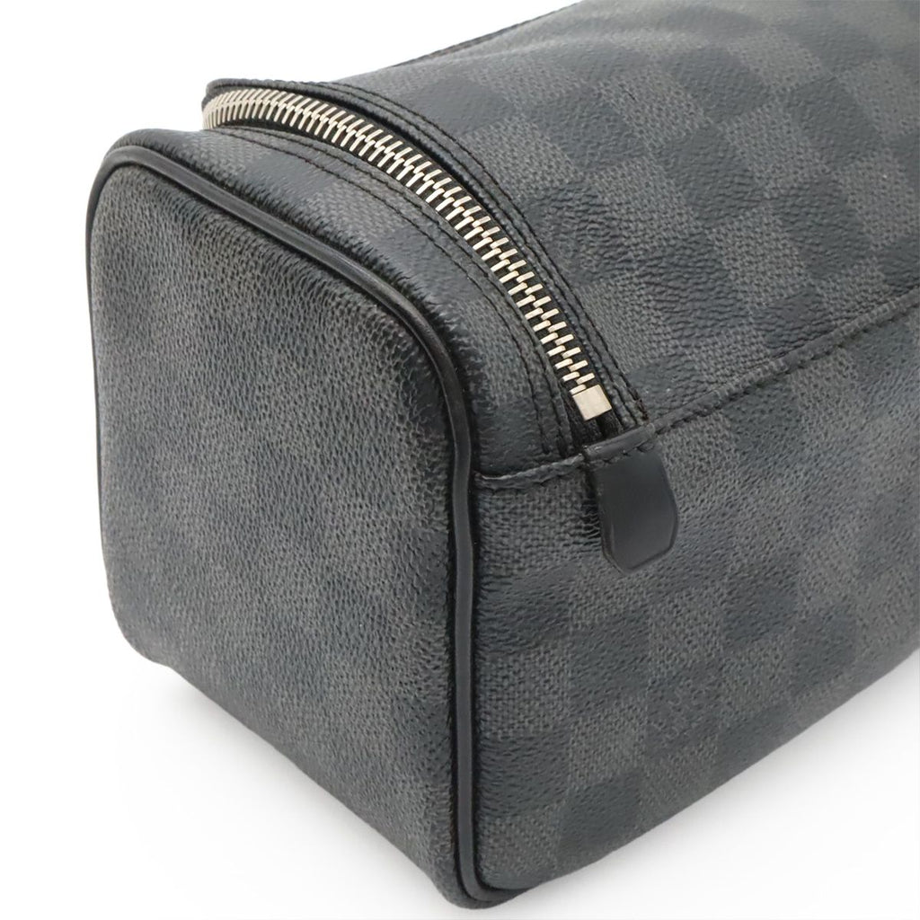 Louis Vuitton Damier Graphite Toilet Pouch Travel Clutch Handbag — view 5