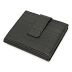 Prada Triangle Logo Card Case Business Holder Leather Nero Black Silver — view 2