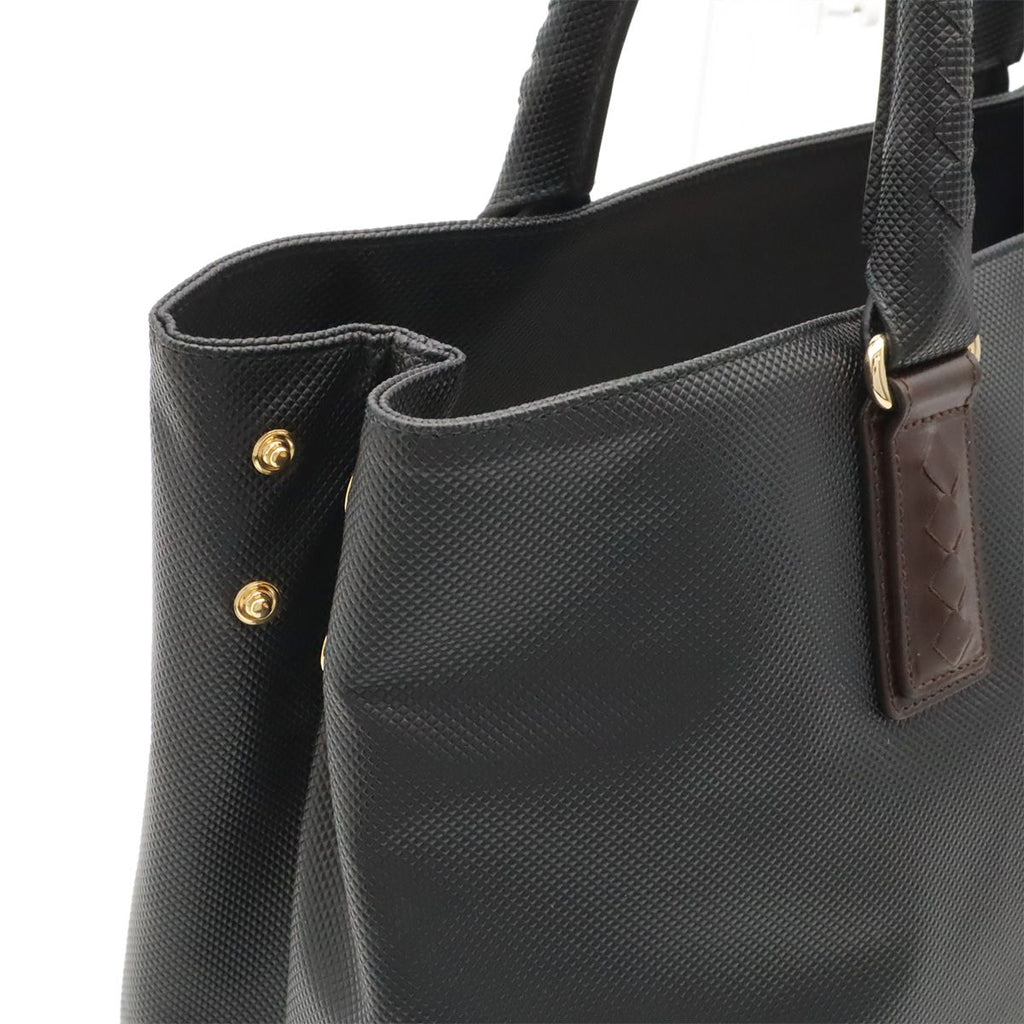 Bottega Veneta Marco Polo Tote Bag Leather Black Dark Brown — view 6