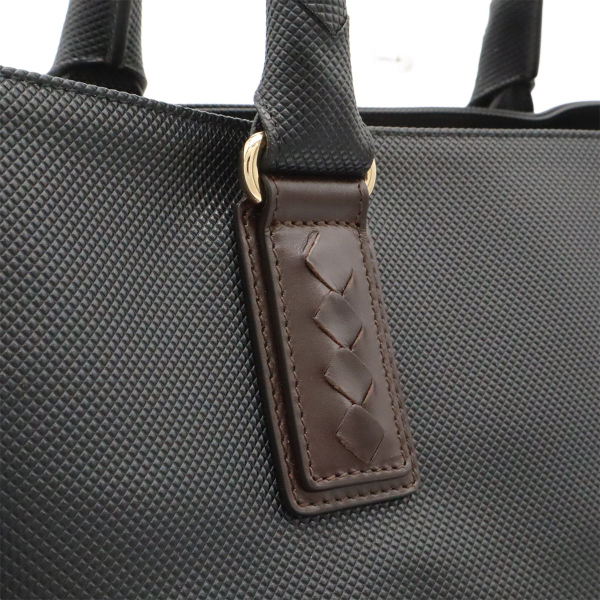 Bottega Veneta Marco Polo Tote Bag Leather Black Dark Brown — view 7