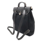 Hermes Herbag a Dos PM Backpack 2-Way Handbag Toile Officier Leather Black — view 2
