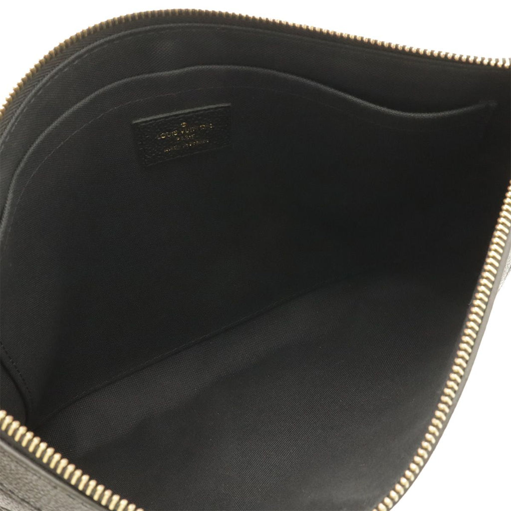 Louis Vuitton Monogram Empreinte Daily Pouch Clutch Leather Noir Black — view 5