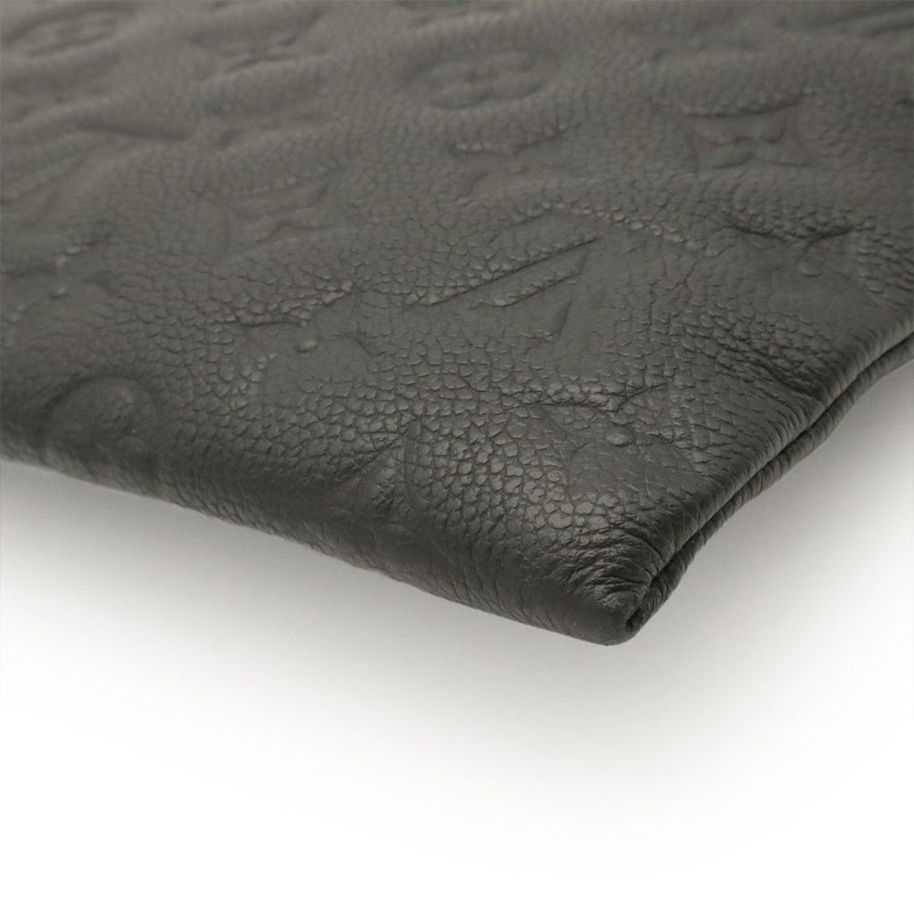 Louis Vuitton Monogram Empreinte Daily Pouch Clutch Leather Noir Black — view 3