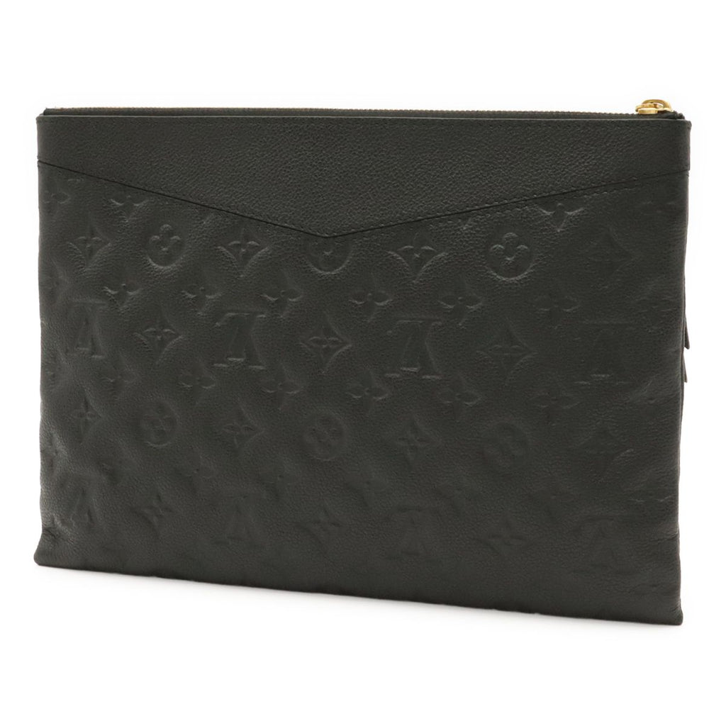 Louis Vuitton Monogram Empreinte Daily Pouch Clutch Leather Noir Black — view 2
