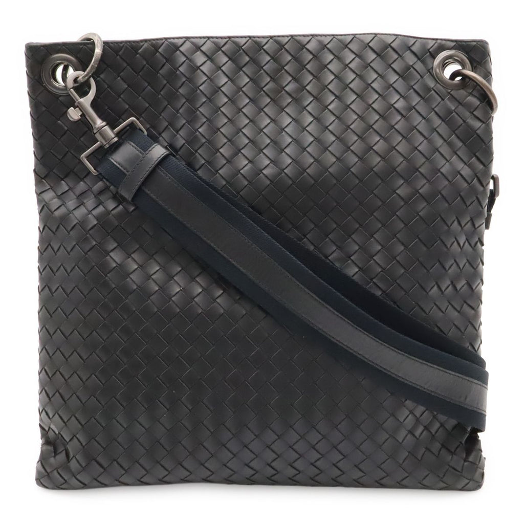 Bottega Veneta Intrecciato Shoulder Bag Crossbody Black