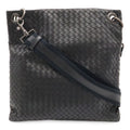 Bottega Veneta Intrecciato Shoulder Bag Crossbody Black