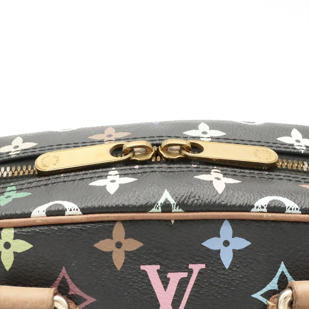 Louis Vuitton Monogram Multicolor Tourville Handbag Noir Black Gold — view 5
